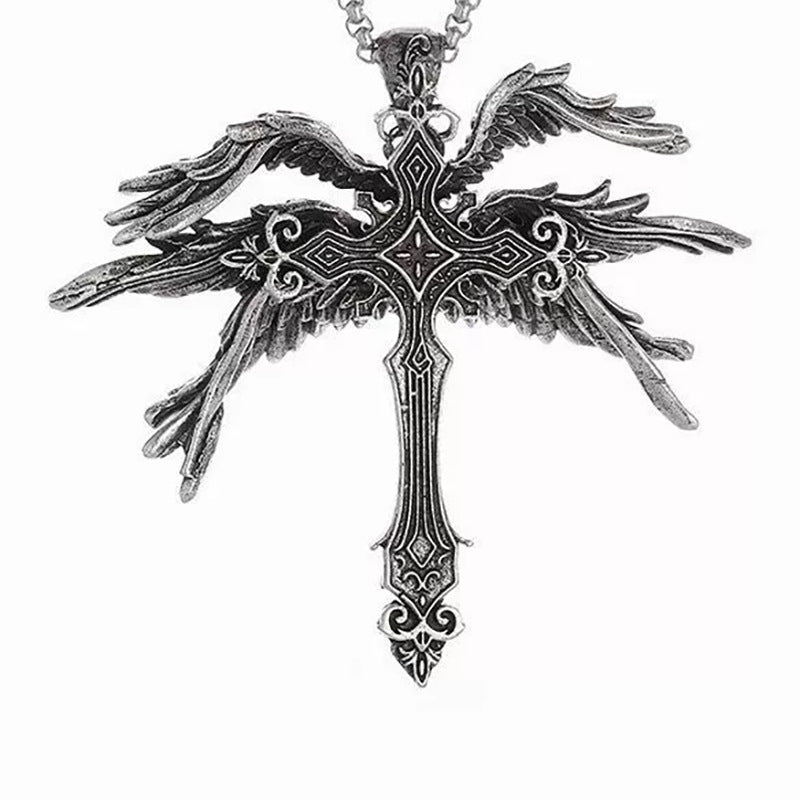 Wholesale Vintage Seraph Cross Necklace